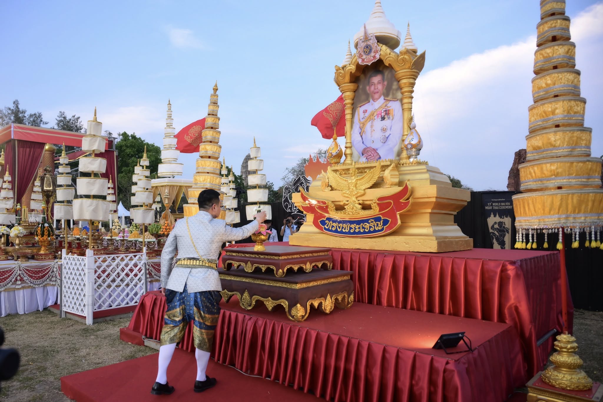 wai kru ceremony in Ayuttaya