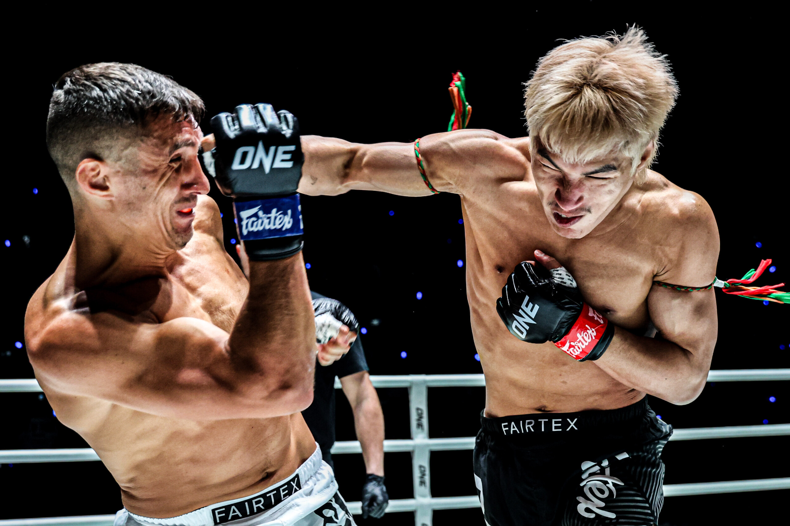 Yod-IQ Or Pimolsri punches Alexey Balyko at ONE Friday Fights 137 on December 19 at Lumpinee Stadium in Bangkok, Thailand.